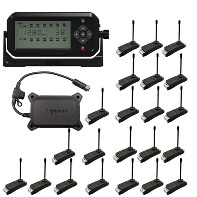 22 σύστημα φορτηγών TPMS αισθητήρων RS232 πίεσης ροδών φορτηγών ροδών 433.92HMz