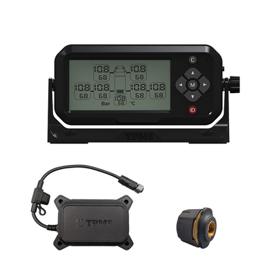 Φορτηγό TPMS επίδειξης σημάτων LCD λύσεων RS232 διακοπτών αναστροφής TPMS για 2-22 Wheeels