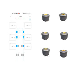 Σύστημα παρακολούθησης APP Bluetooth πίεσης ροδών αυτοκινήτων 120 PSI πραγματικό - σύστημα χρονικών αυτοκινήτων TPMS