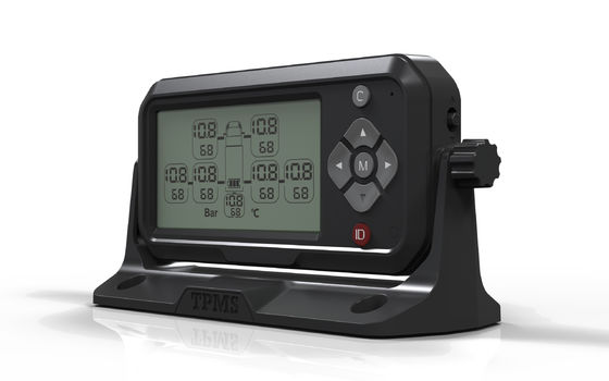 ISO9001 επίδειξη 4 τμήματος συστημάτων LCD αυτοκινήτων TPMS ρόδα αισθητήρων τύπων κολλών