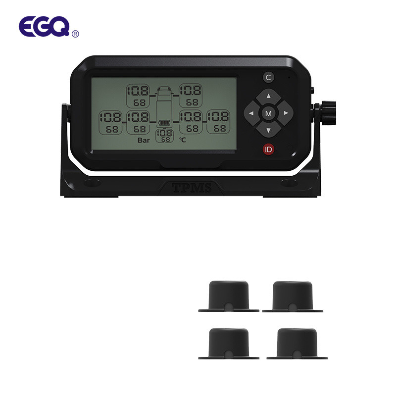 ISO9001 επίδειξη 4 τμήματος συστημάτων LCD αυτοκινήτων TPMS ρόδα αισθητήρων τύπων κολλών
