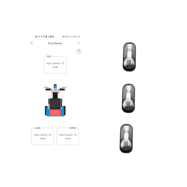 Μέτωπο 3 πολυάσχολος TPMS για τον αισθητήρα BLE 2.4Ghz πίεσης ροδών ποδηλάτων ποδηλάτων
