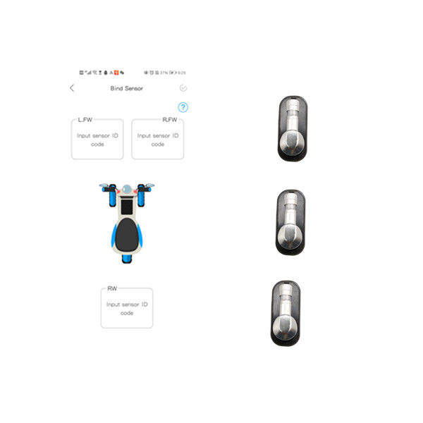 Μέτωπο 3 αισθητήρας 120 ποδήλατο TPMS πίεσης ροδών πολυασχόλων PSI BLE για τα ποδήλατα
