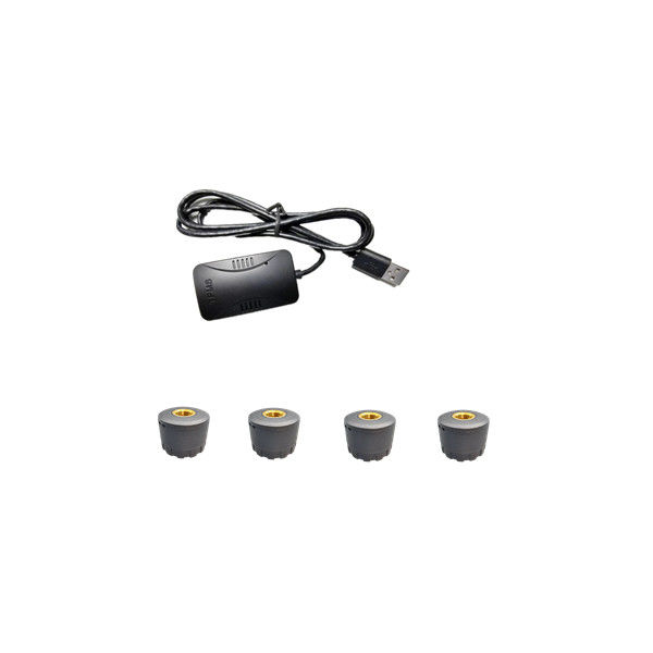120 PSI ηλιακό τροφοδοτημένο TPMS 8V1 εξωτερικό σύστημα παρακολούθησης πίεσης ροδών νημάτων ηλιακό